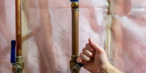 hand holding valve