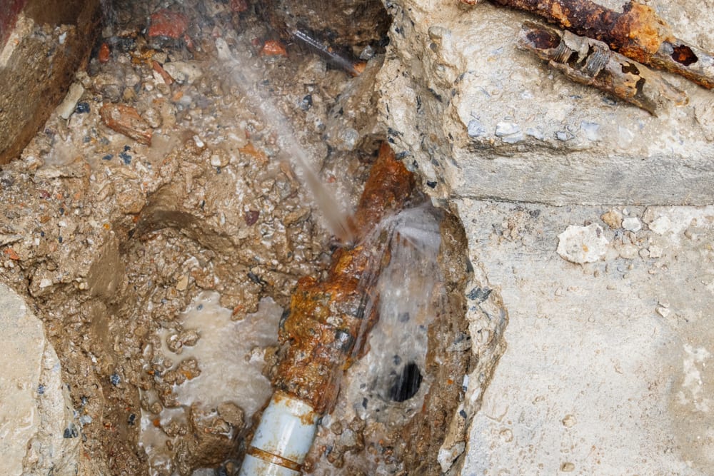 pipe slab leak