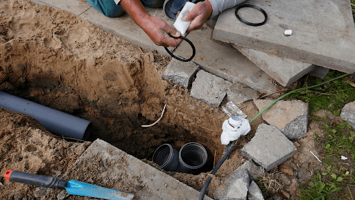 plumbing reparing storm damage